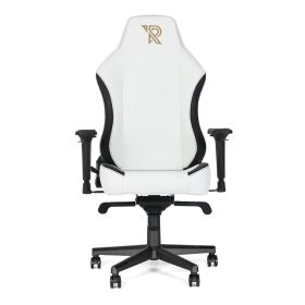 Ranqer Chaise de bureau / Chaise gaming confortable - Blanc/Noir