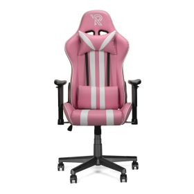 Ranqer Felix - Chaise gamer / Chaise gaming - Rose / Blanc