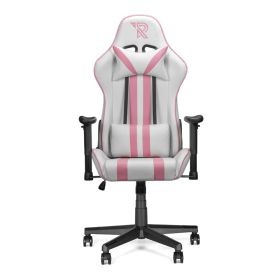 Ranqer Felix - Chaise gaming / Chaise gamer -  Blanc / Rose
