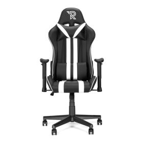 Ranqer Felix - Chaise gamer / Chaise gaming -  Noir / Blanc