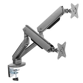 Ranqer Support pour Écran Double Pro RGB Gris Sidéral