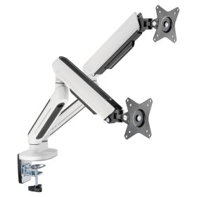 Ranqer Support pour Écran Double Pro RGB Blanc
