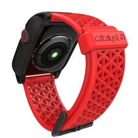 Catalyst Bracelet de Sport avec Boucle pour Apple Watch 42/44/45mm - Rouge Feu
