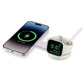 Twelve South Chargeur Sans Fil Qi2 ButterFly SE 2-en-1 - Blanc