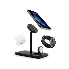 Twelve South Support de Charge Sans Fil HiRise Deluxe 3-en-1 - Noir