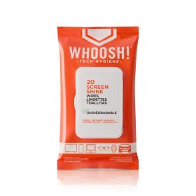 WHOOSH! Lingettes Nettoyantes Screen Shine Wipes (Paquet de 20) 