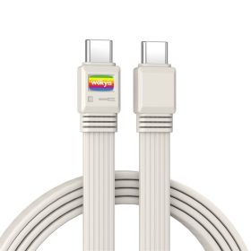 Wokyis Retro USB4 Flat Cable 1m – 80Gbps, 240W Charging, 8K Video, Thunderbolt 5/4/3 Compatible