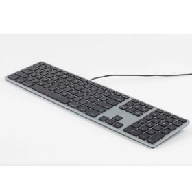 Matias - Clavier filaire AZERTY pour MacBook - gris métallisé