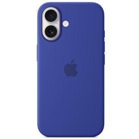 Apple Coque MagSafe en silicone iPhone 16 Ultramarine