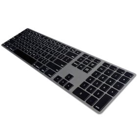  Matias - Clavier sans fil AZERTY pour MacBook - gris métallisé