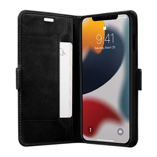 Folio iPhone 13 Pro Max en Cuir Copenhagen Slim Noir DBramante1928 - Neuf