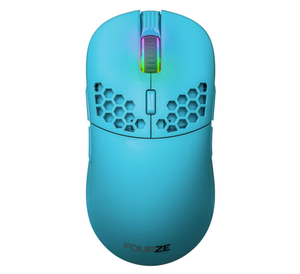 FOURZE  GM900 - Souris Gamer Sans Fil - Turquoise