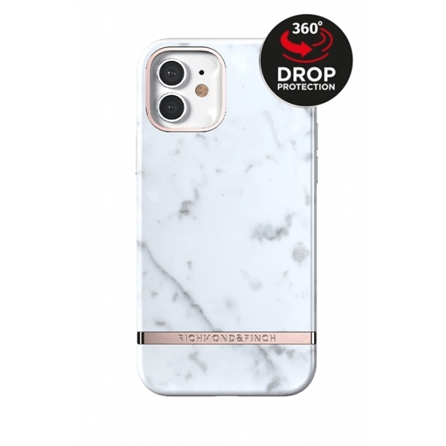 RICHMOND AND FINCH Richmond & Finch - Freedom Series Coque iPhone 12 / iPhone 12 Pro - Marbre Blanc