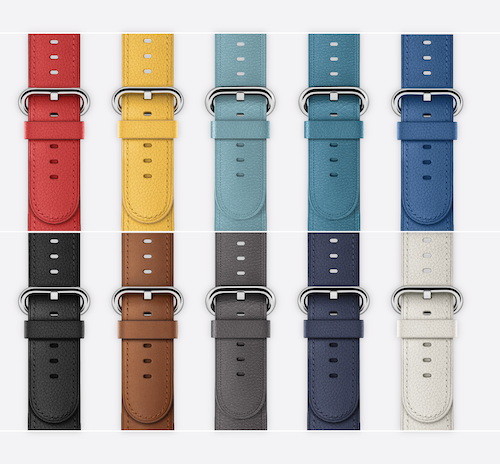 Apple Classic Buckle troisième génération dans toutes les couleurs disponibles
