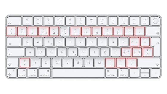 Clavier QWERTZ Suisse