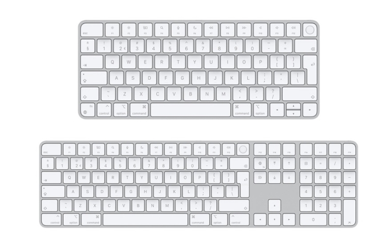 Différence entre un clavier avec et sans pavé numérique
